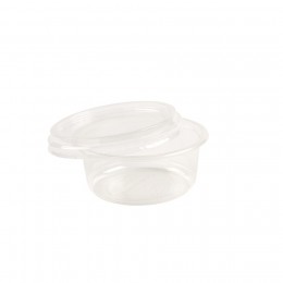 Terrina PLA compostable 360ml + tapa pack 50u