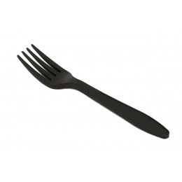Forquilles compostables negres pack 15u