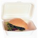 Capsa hamburguesa compostable 600ml pack 50u