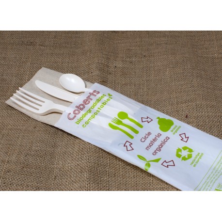 Joc de 3 coberts compostables